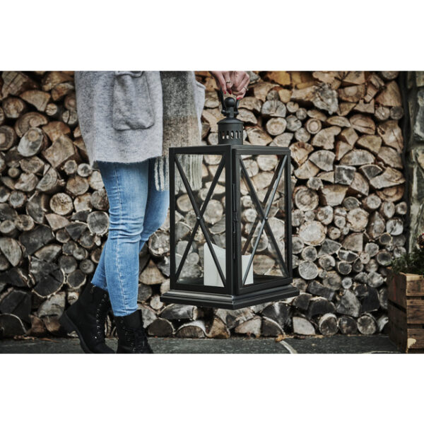 Lance - Lanterne svart 35x27,5x77cm - Bilde 2