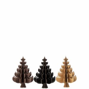 Juletre i tre - brun