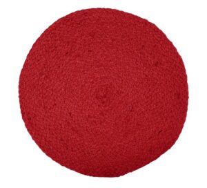 Jesper - spisebrikke rund rød