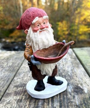 Midthun-nisse stående med sleiv og grøtbolle H=17cm 2025