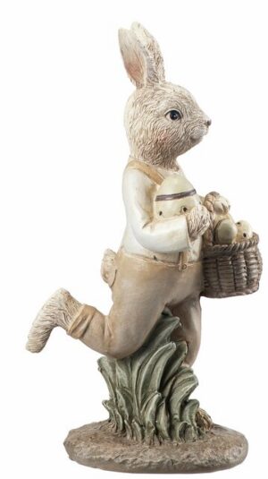 Hare med kurv H=17cm