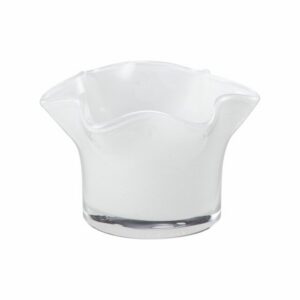 Telysholder Ganna hvit  Ø=10cm  H=4cm