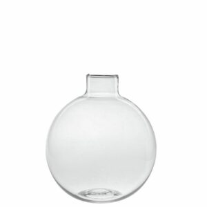 Vase glass rund  Ø=11cm  H=14cm
