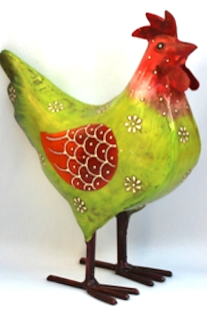 Elsa - høne grønn 25cm