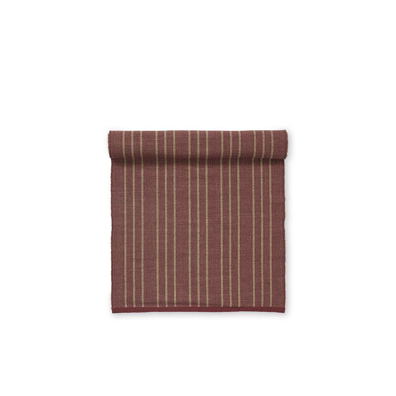 Løper TRI rød/beige 40*140cm