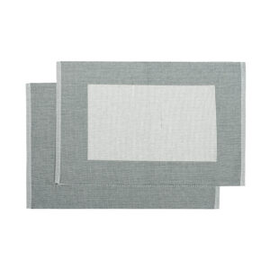 Spisebrikke 2-pk. Poppy oliven/lin 33x45cm