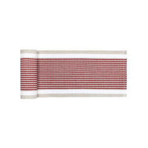 Løper Greta Rød/lin/beige 15x140cm