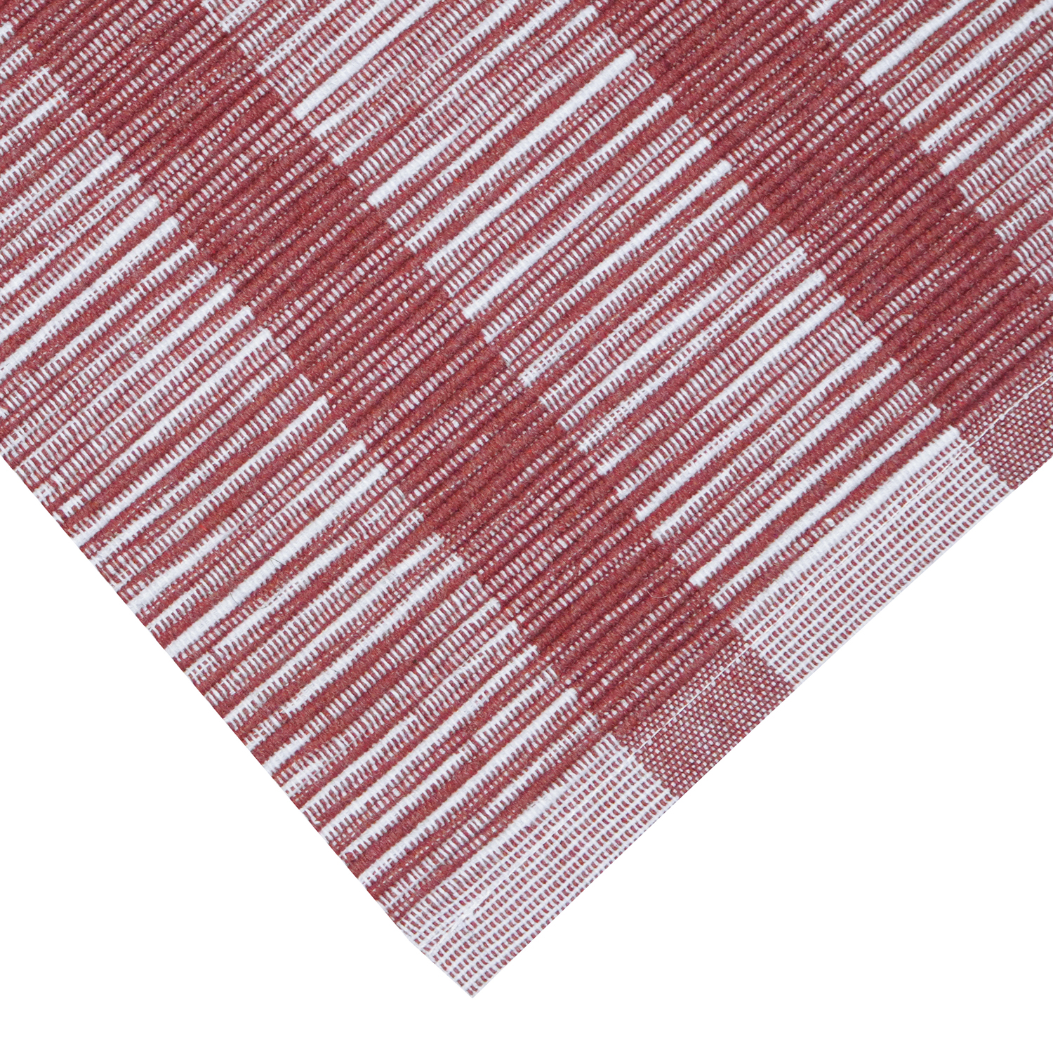 Løper Minna, vinrød/lys grå 33x120cm - Bilde 2